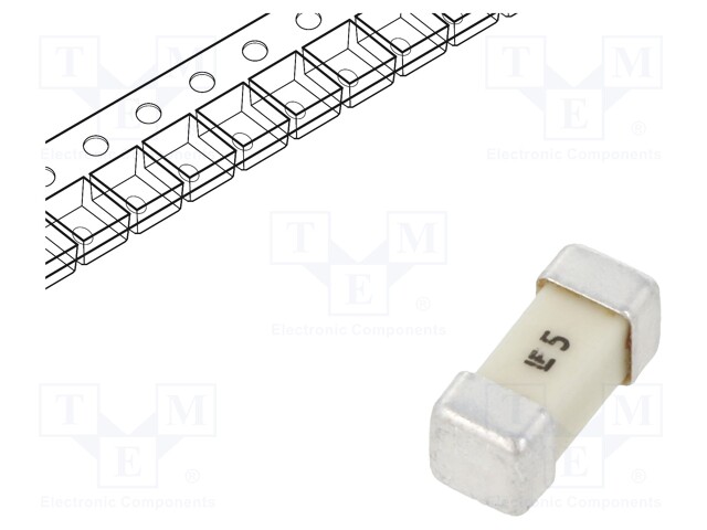 Fuse: fuse; quick blow; 5A; 250V; SMD; ceramic; Case: 2410; 476