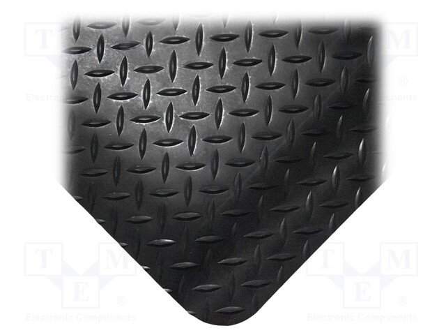 Anti fatigue mat; Width: 0.9m; L: 1.5m; Mat: PVC,foam; Colour: black