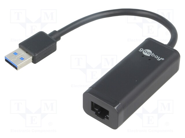 USB to Fast Ethernet adapter; USB 3.0; RJ45 socket,USB A plug