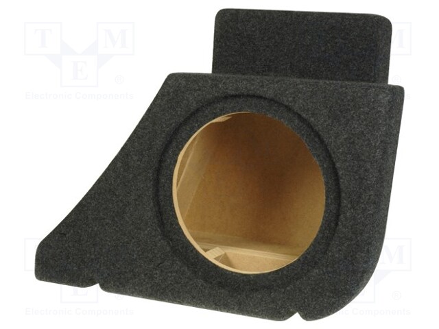 Car loudspeaker enclosure; MDF; grey; textil; 15l; 250mm; 286mm