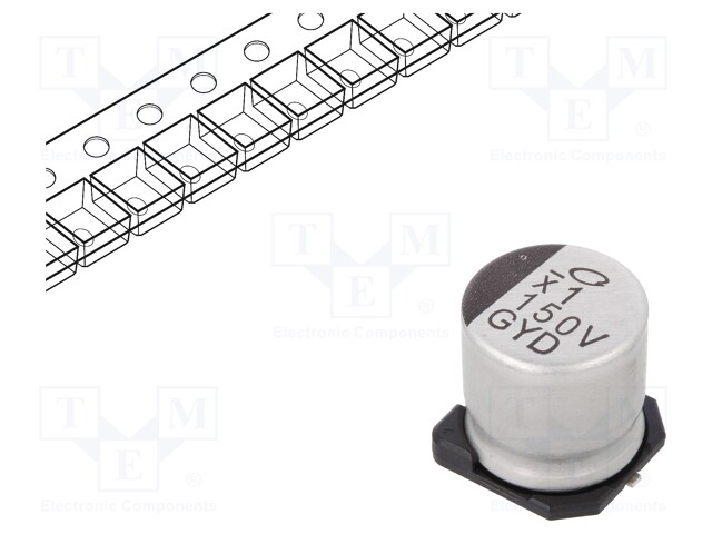 Capacitor: hybrid; 150uF; 35VDC; ESR: 20mΩ; ±20%; -55÷150°C; 1.8A