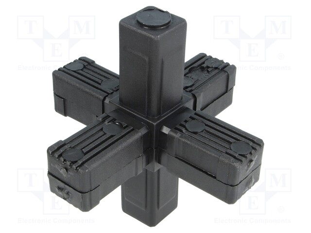 Mounting coupler; for profiles; Mat: polyamide; -30÷100°C; I: 77mm