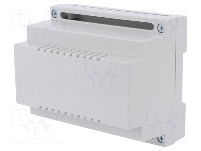 Enclosure: for DIN rail mounting; Y: 89mm; X: 107mm; Z: 65mm; ABS