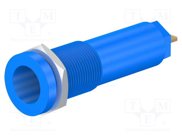 10A; blue; Plating: gold-plated; 1kV; Connector: 4mm banana; socket