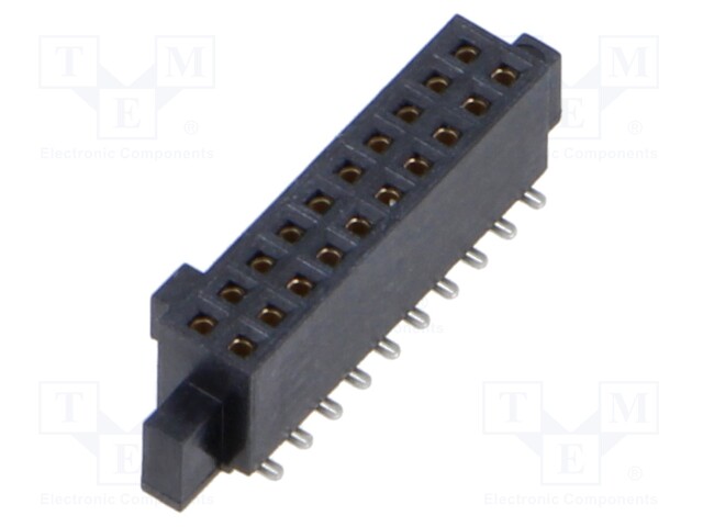 Connector: PCB to PCB; female; PIN: 20; 1.27mm; SFM; gold-plated