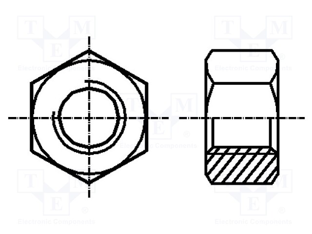 Nut; hexagonal; M3; steel; Plating: zinc; Pitch: 0,5; 5.5mm; BN: 131