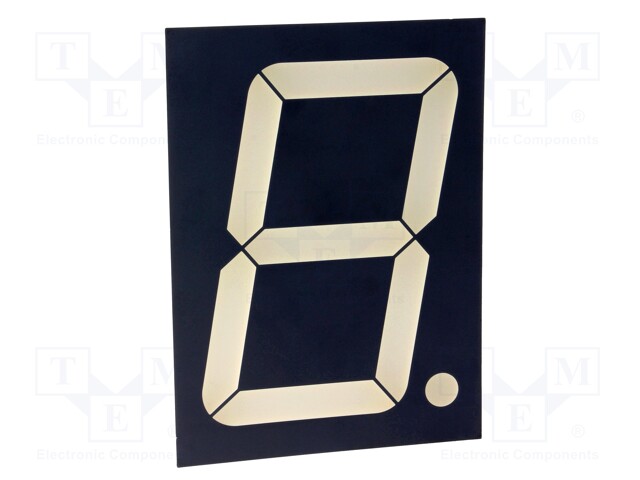 Display: LED; 7-segment; 101.2mm; 4"; No.char: 1; red; 26÷105mcd