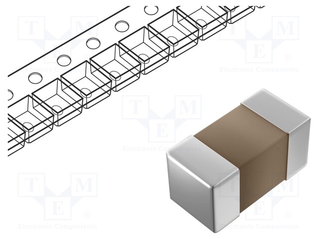 Capacitor: ceramic; 10nF; 100VDC; X7S; ±10%; SMD; 0402