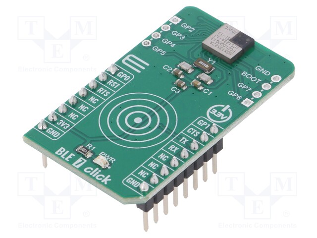 Click board; Bluetooth V5.0 & BLE; GPIO,UART; BGX13S22GA-V31