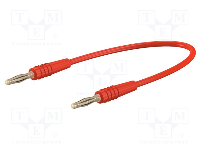 Test lead; 60VDC; 30VAC; 10A; 2mm banana plug-2mm banana plug