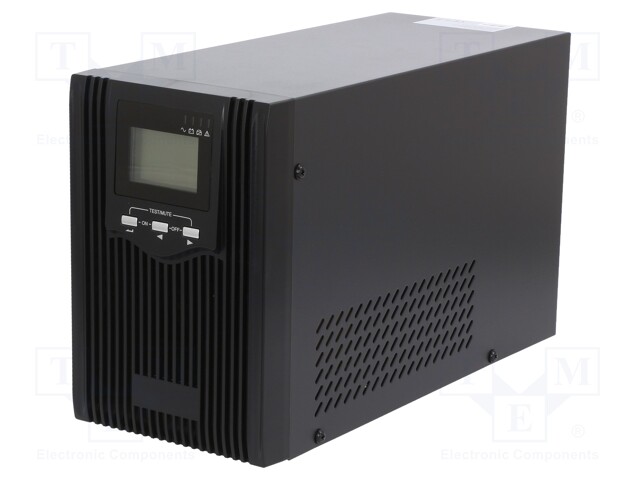 Power supply: UPS; 144x246.5x215mm; 800W; 1kVA; 9.8kg; Ubatt: 24V