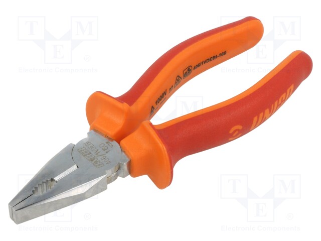 Pliers; insulated,universal; 160mm