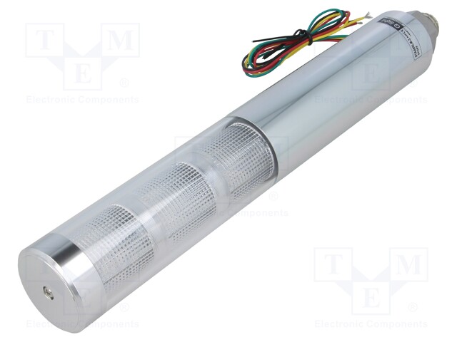 Signaller: signalling column; continuous light; Usup: 24VDC; LED