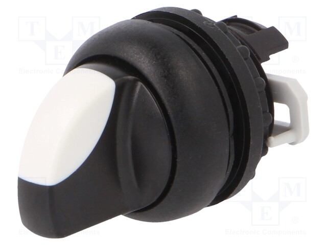 Switch: rotary; Stabl.pos: 4; 22mm; white-black; Illumin: none; IP66