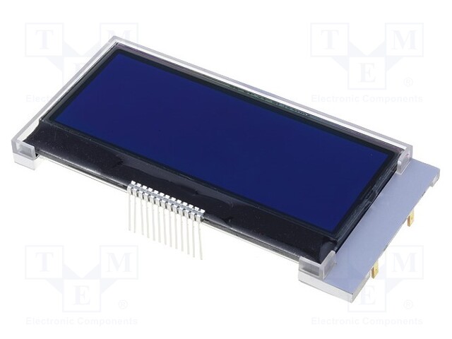 Display: LCD; alphanumeric; COG,STN Negative; 20x4; blue; LED