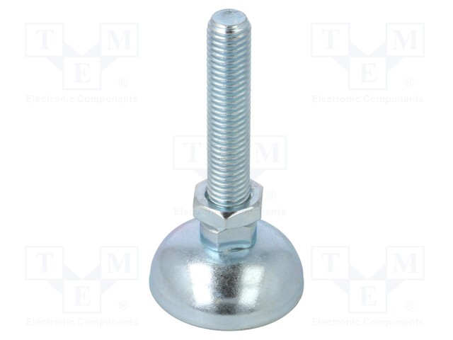 Foot of pin; M12; Plunger mat: steel; Plating: zinc; 85mm