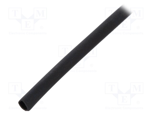 Heat shrink sleeve; thin walled; 3: 1; 1.5mm; L: 30m; black