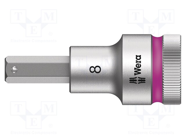 Key; Hex-Plus hexagon keys,socket spanner; HEX 8mm; 1/2"; 60mm