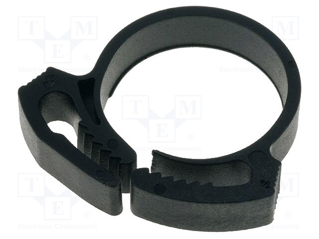 Fixing clamp; ØBundle : 18.5÷21mm; W: 20.9mm; polyamide; black