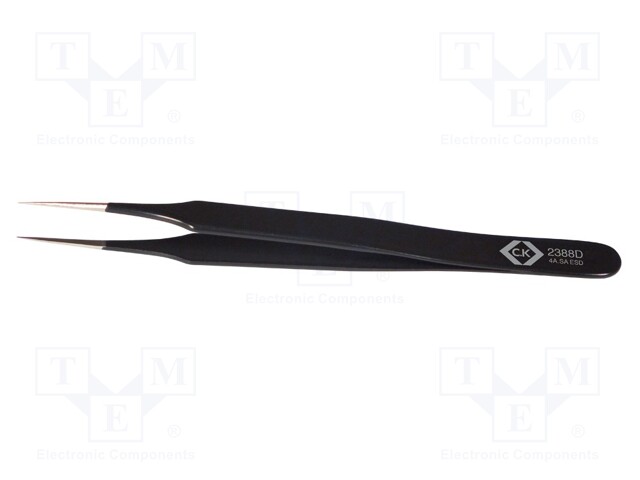 Tweezers; Blade tip shape: sharp; Tweezers len: 110mm; ESD