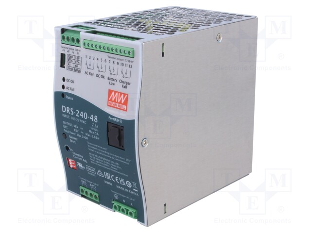 Power supply: buffer; for DIN rail; 240W; 48VDC; 3.85A; 90÷305VAC