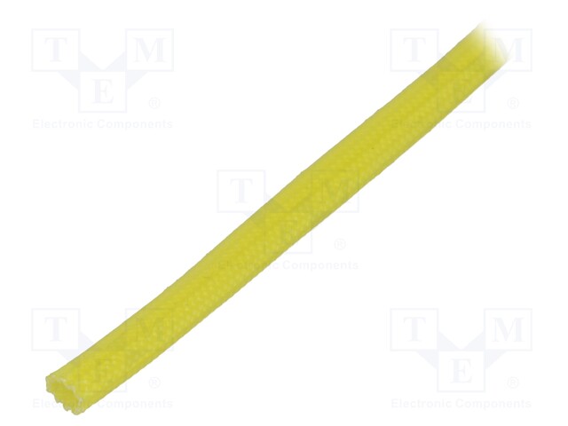 Insulating tube; yellow; -30÷155°C; Øint: 2.5mm; L: 200m; 3kV/mm