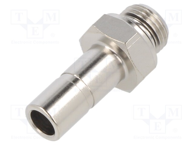 Metal connector; threaded,plug-in; 1/8"; -0.99÷20bar; 8mm