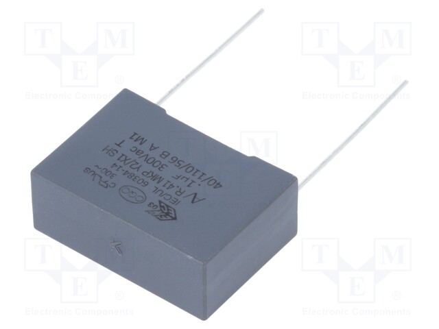 Capacitor: polypropylene; Y2; 100nF; 22.5mm; ±10%; 26.5x10x18.5mm