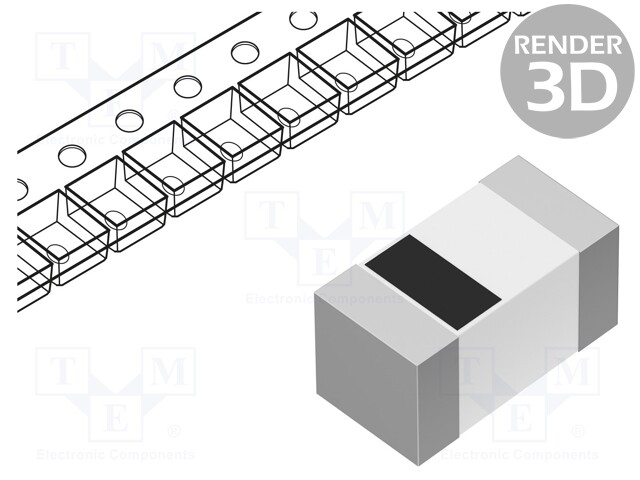 Inductor: ceramic; SMD; 0201; 15nH; 160mA; 850mΩ; ftest: 500MHz