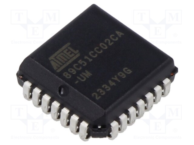 Microcontroller 8051; SRAM: 512B; 3÷5.5VDC; PLCC28; Family: AT89