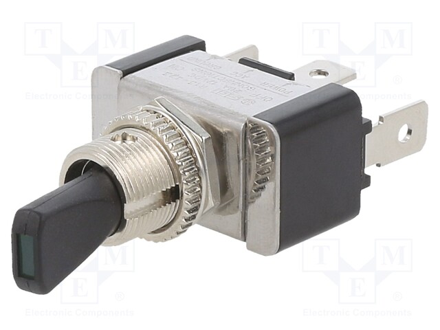 Switch: toggle; Pos: 2; SPST; OFF-ON; 20A/12VDC; -20÷85°C; 50mΩ