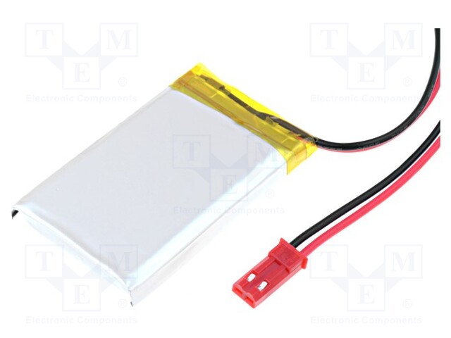 Re-battery: Li-Po; 3.7V; 850mAh; Leads: cables; 6x30x48mm