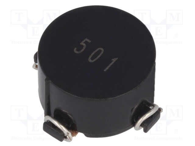 Inductor: wire; SMD; 0.5mH; 6A; 10mΩ; Ø17.8x11.43mm; -55÷125°C