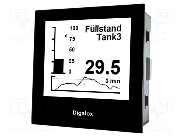 Panel; LCD (192x160); VDC: ±500V; VAC: 0÷500V; VAC accuracy: ±1%
