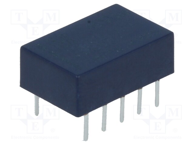 Relay: electromagnetic; DPDT; Ucoil: 12VDC; 0.5A/125VAC; 1A/30VDC