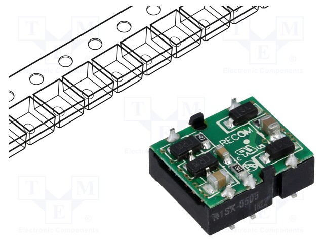 Converter: DC/DC; 1W; Uin: 4.5÷5.5V; Uout: 5VDC; Iout: 200mA; SMD