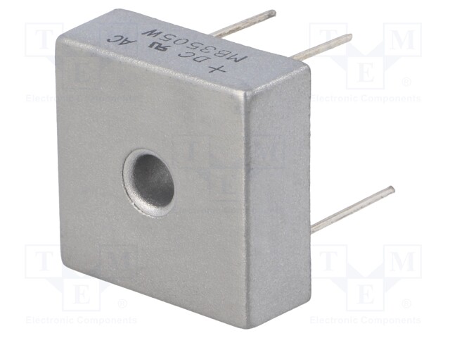 Single-phase bridge rectifier; Urmax: 50V; If: 35A; Ifsm: 400A