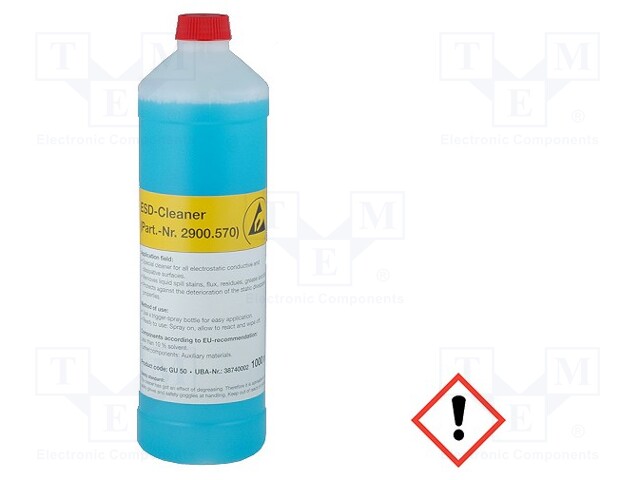 Cleaning agent for matts; ESD; 1000ml; Equipment: sprayer