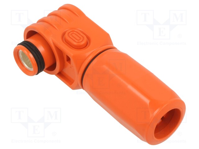 Plug; DC supply; female; PIN: 1; for cable; crimped; orange; 1kV