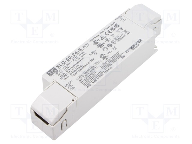 Power supply: switching; LED; 60W; XLC-60; -25÷90°C; OUT: 1