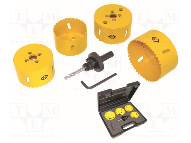 Hole saw set; 65mm,70mm,76mm,83mm; 4pcs.