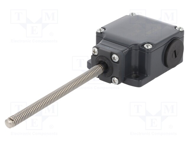 Limit switch; rubber seal,spring, total length 104,5mm; 10A
