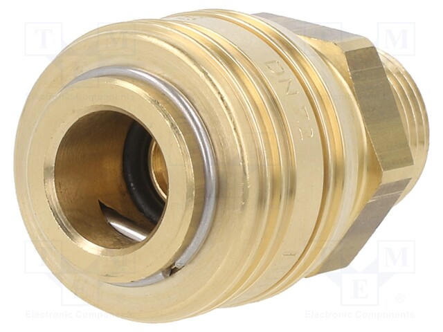 Quick connection coupling; NW7,2 quick connector; 0÷35bar