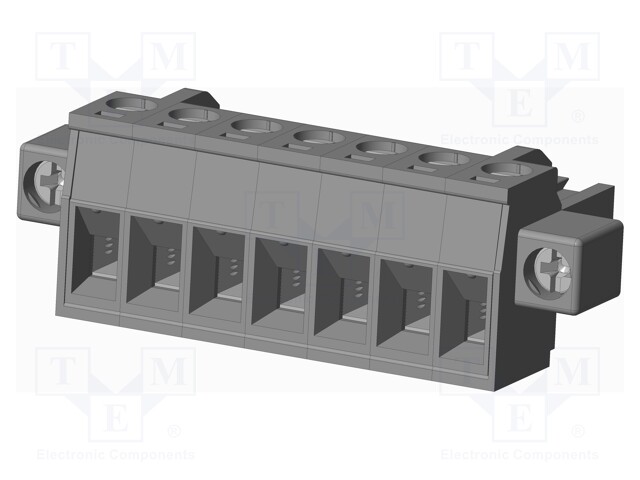 Connector: pluggable terminal block; plug; female; straight; grey