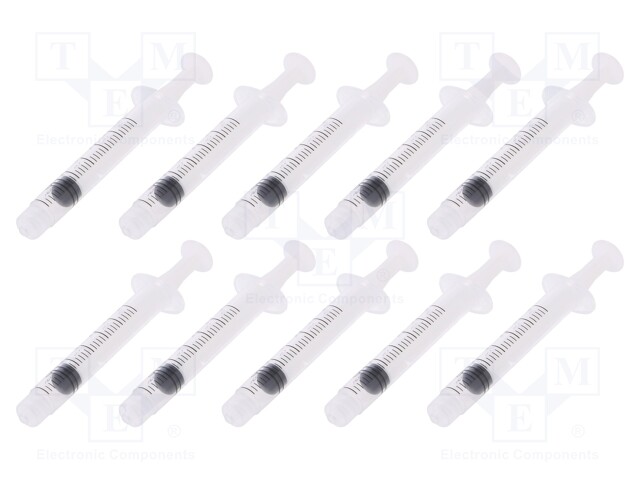 Syringe; 3ml; Colour: transparent; Luer Lock; Mat: polypropylene