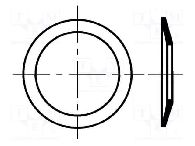 Washer; spring; M8; D=14mm; h=0.9mm; spring steel; BN: 803