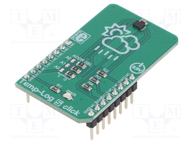 Click board; temperature sensor; I2C; CAT34TS02; 3.3VDC