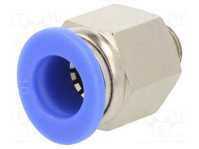 Push-in fitting; straight; G 1/8"; -0.95÷15bar; 10mm