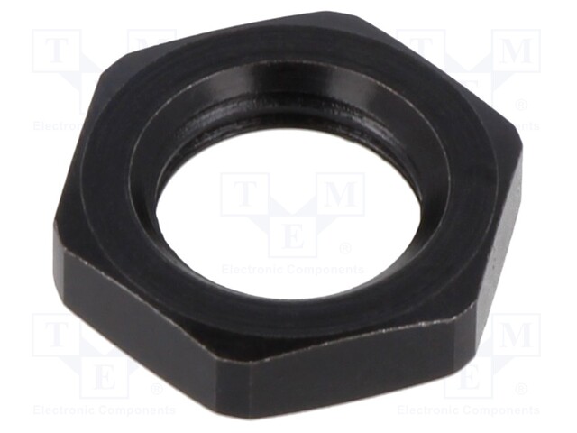 Nut; M10; 1; steel; Plating: oxidized; 15mm; black