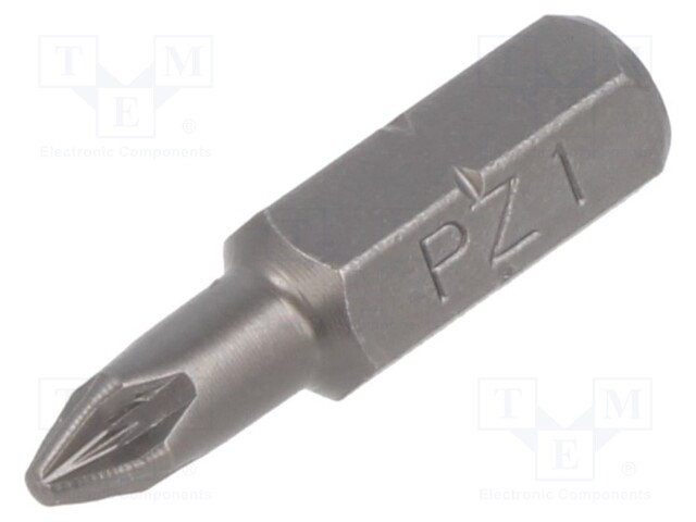 Screwdriver bit; Pozidriv®; PZ1; Overall len: 25mm